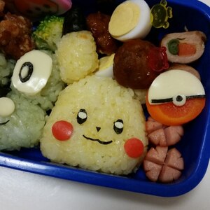 キャラ弁＊ポケモン・ピカチュウのおにぎり